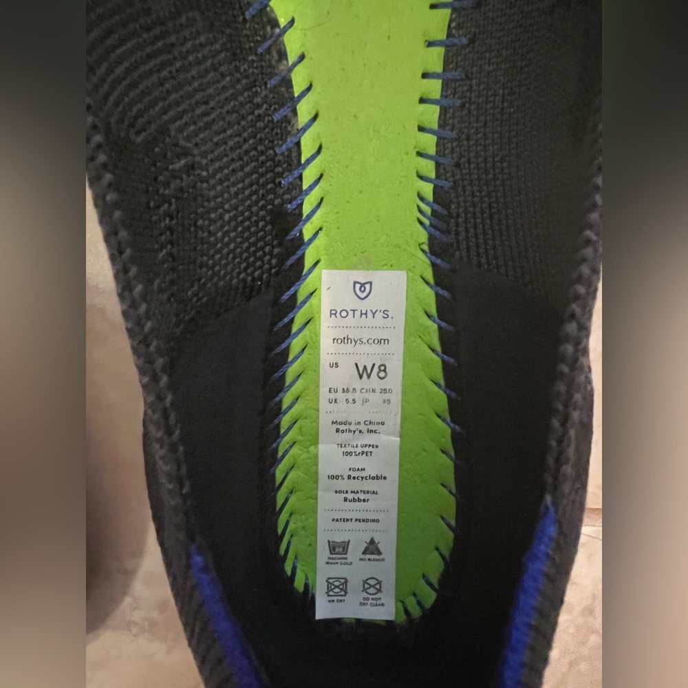 Rothy’s size 8 Flats - only worn twice, purchased new. Smoke free home. - Picture 3 of 5